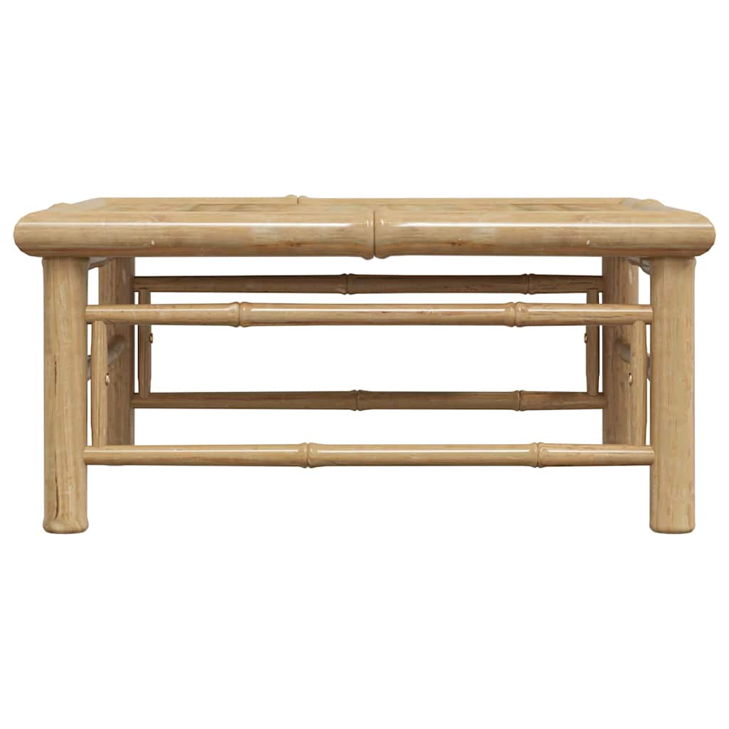 Mesa de jardín de bambú 65x65x30 cm