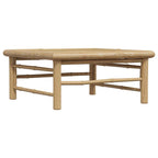 Mesa de jardín de bambú 65x65x30 cm