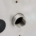 Fuente de piscina con LED de acero inoxidable 304 22x60x70 cm