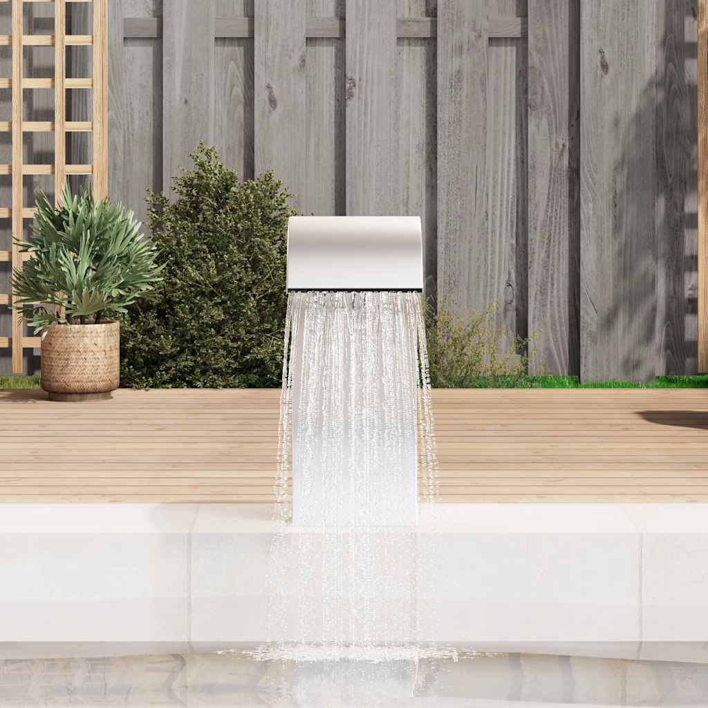Fuente de piscina de acero inoxidable 304 22x60x70 cm