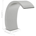Fuente de piscina de acero inoxidable 304 22x60x70 cm