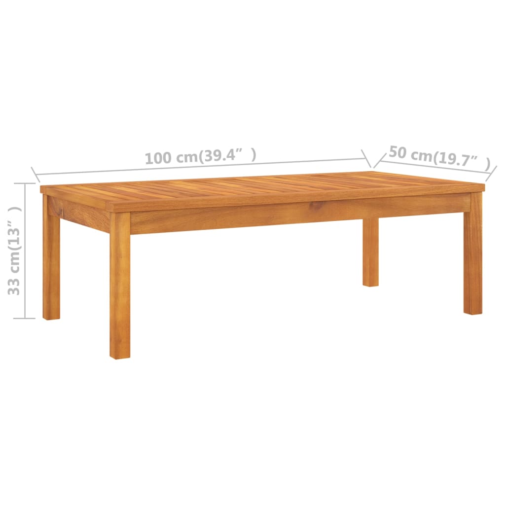 Muebles de jardín 6 pzas cojines crema madera maciza de acacia