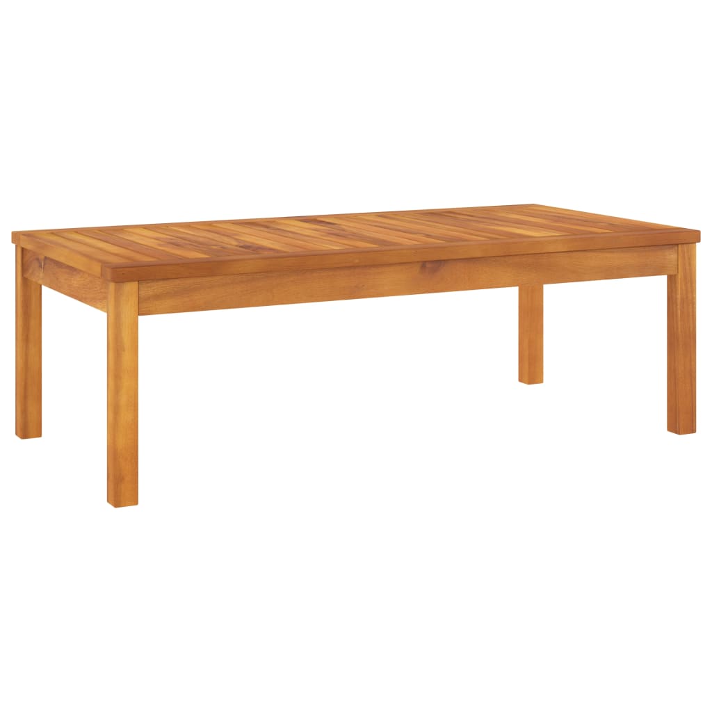 Muebles de jardín 6 pzas cojines crema madera maciza de acacia