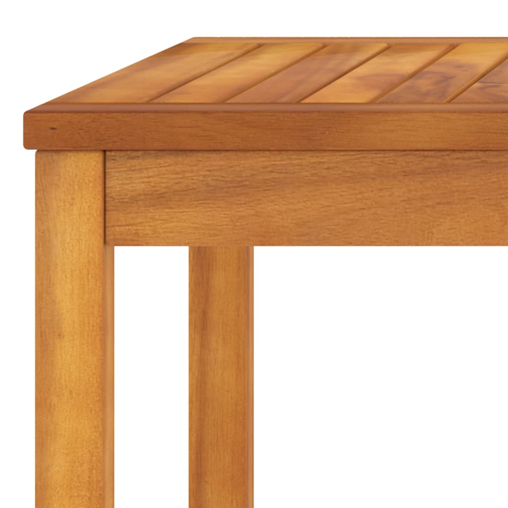 Muebles de jardín 4 pzas cojines crema madera maciza de acacia