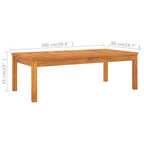 Juego de muebles jardín 5 pzas con cojines madera maciza acacia