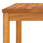 Muebles de jardín 9 pzas cojines crema madera maciza de acacia