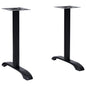 Bistro table legs 2 pcs. Cast iron black 61x8x72cm