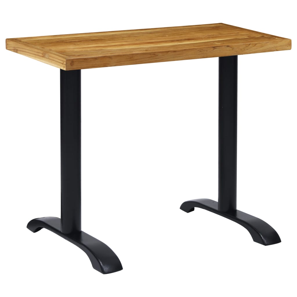 Patas para mesa de bistró 2 uds. Hierro fundido negro 61x8x72cm