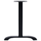 Patas para mesa de bistró 2 uds. Hierro fundido negro 61x8x72cm
