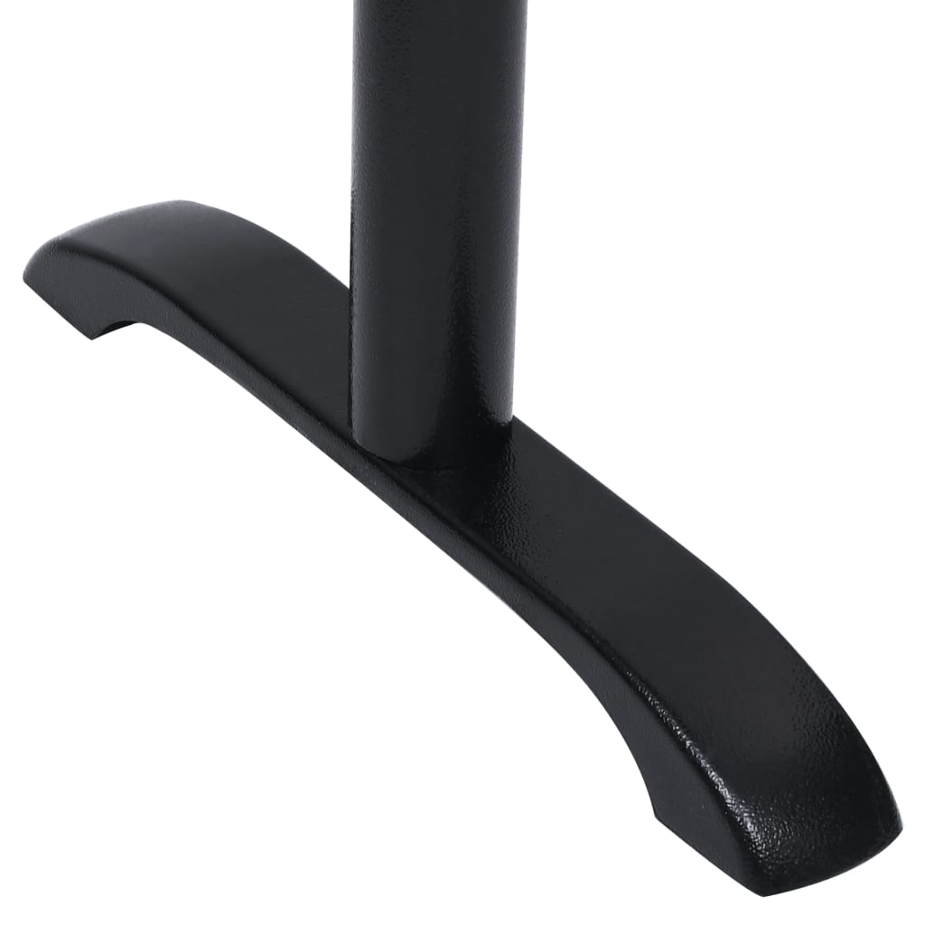 Patas para mesa de bistró 2 uds. Hierro fundido negro 61x8x72cm