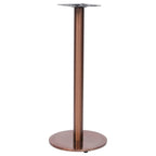 Pata de mesa de bistró acero inoxidable dorado Ø45x107 cm