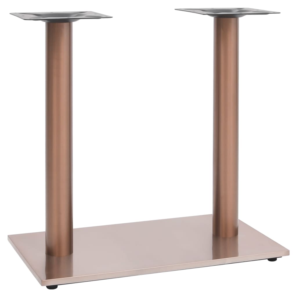Pata de mesa de bistró acero inoxidable dorado Ø45x107 cm
