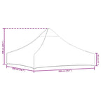 Techo de carpa para celebraciones amarillo 2x2 m 270 g/m²