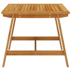 Juego de comedor para jardín 3 piezas madera maciza de acacia