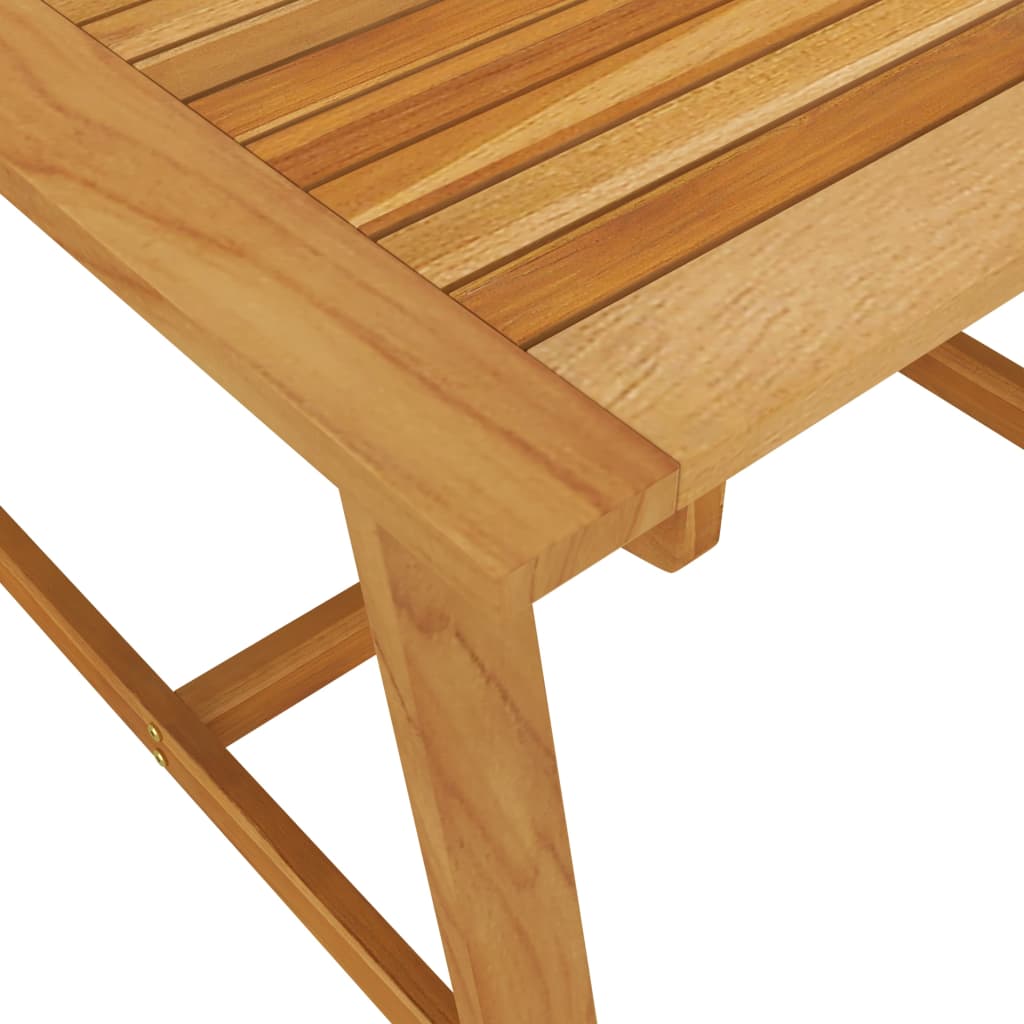 Juego de comedor para jardín 3 piezas madera maciza de acacia
