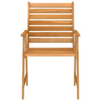 Juego de comedor para jardín 3 piezas madera maciza de acacia