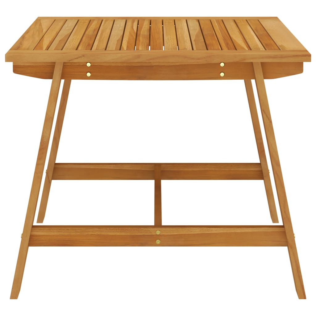 Juego de comedor para jardín 5 piezas madera maciza de acacia