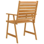 Juego de comedor para jardín 5 piezas madera maciza de acacia