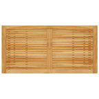 Juego de comedor para jardín 7 piezas madera maciza de acacia