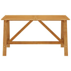 Juego de comedor para jardín 7 piezas madera maciza de acacia