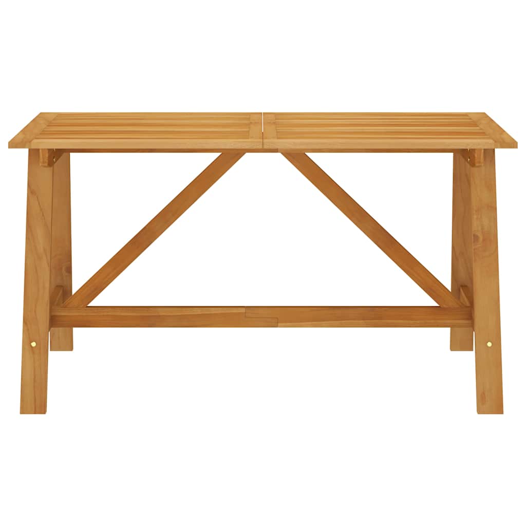 Juego de comedor para jardín 7 piezas madera maciza de acacia