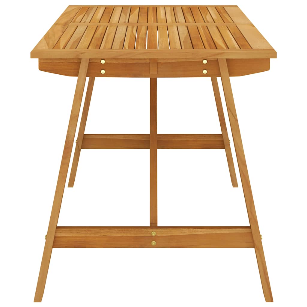 Juego de comedor para jardín 7 piezas madera maciza de acacia