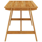 Juego de comedor para jardín 7 piezas madera maciza de acacia
