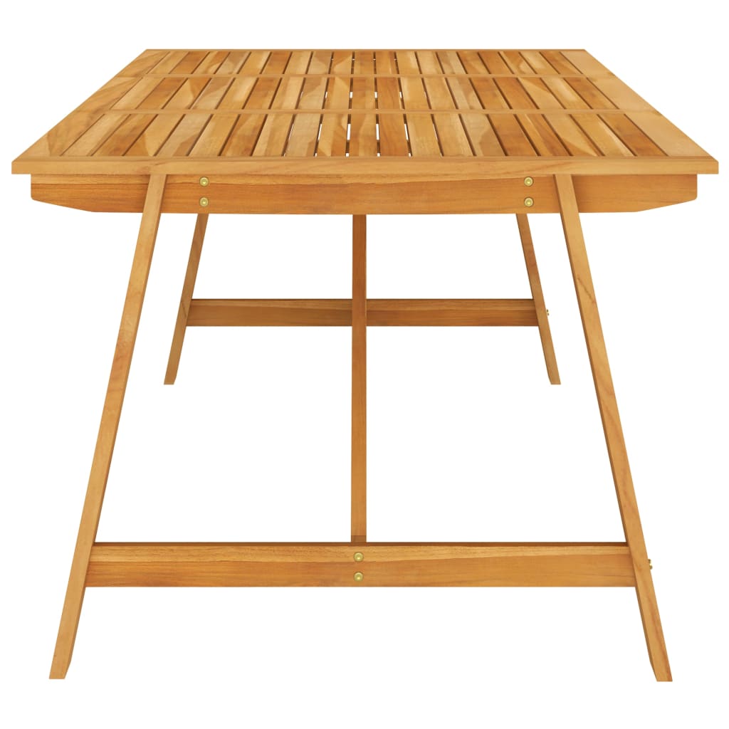 Juego de comedor para jardín 9 piezas madera maciza de acacia