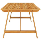 Juego de comedor para jardín 9 piezas madera maciza de acacia