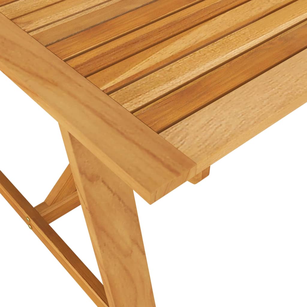 Juego de comedor para jardín 9 piezas madera maciza de acacia