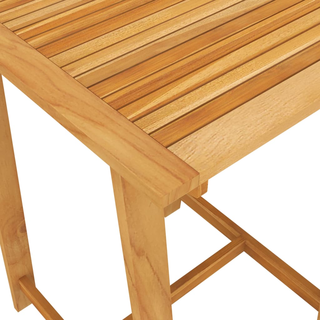 Mesa y sillas de bar para jardín 3 pzas madera maciza de acacia
