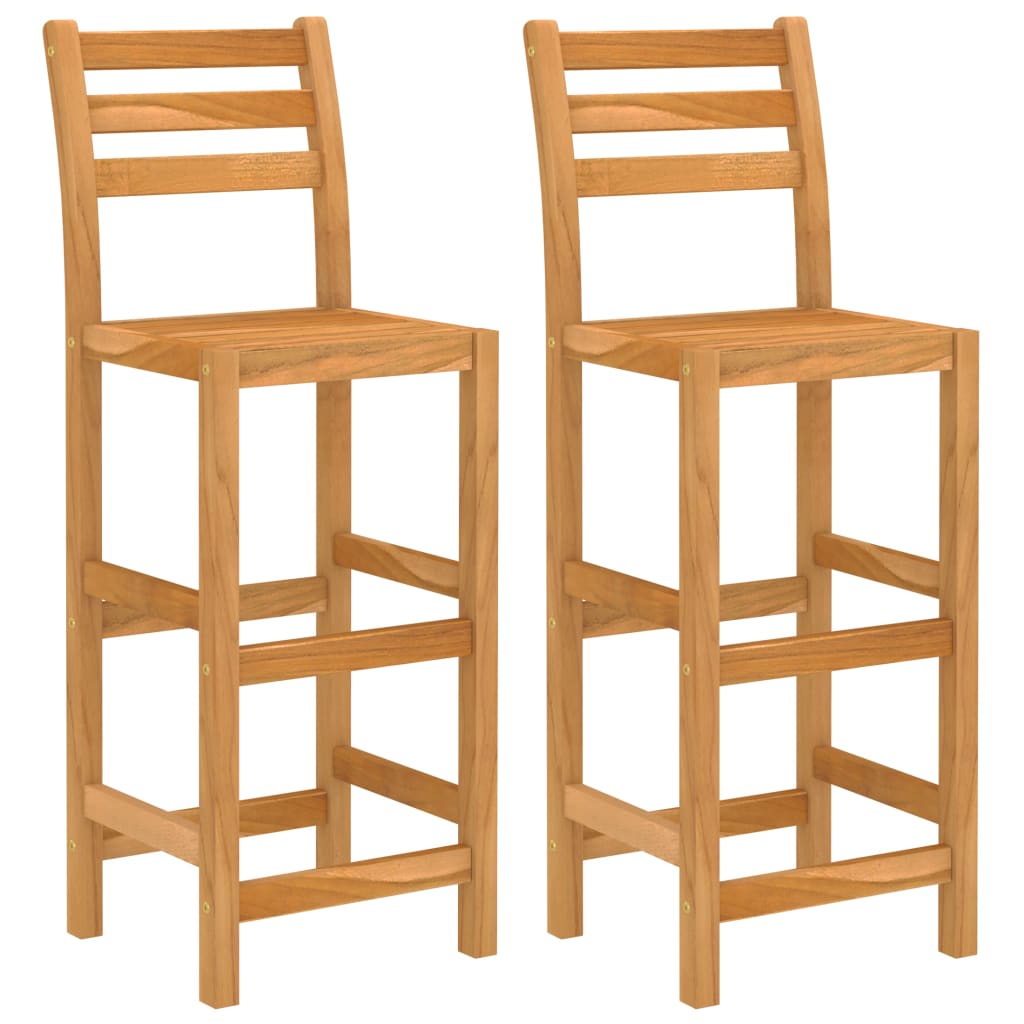 Mesa y sillas de bar para jardín 3 pzas madera maciza de acacia