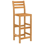 Mesa y sillas de bar para jardín 3 pzas madera maciza de acacia