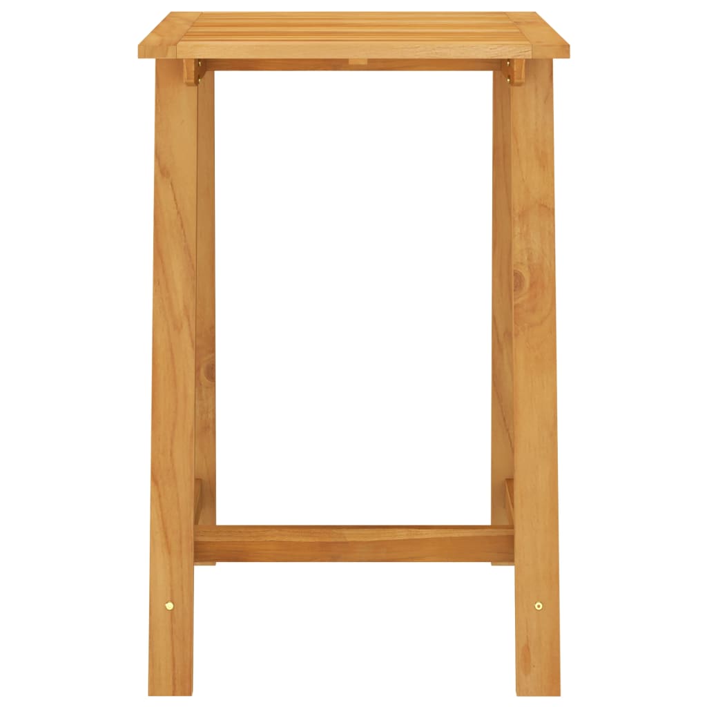 Mesa y sillas de bar para jardín 3 pzas madera maciza de acacia