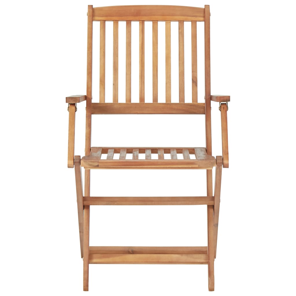 Juego de bistró para jardín 4 piezas madera maciza de acacia