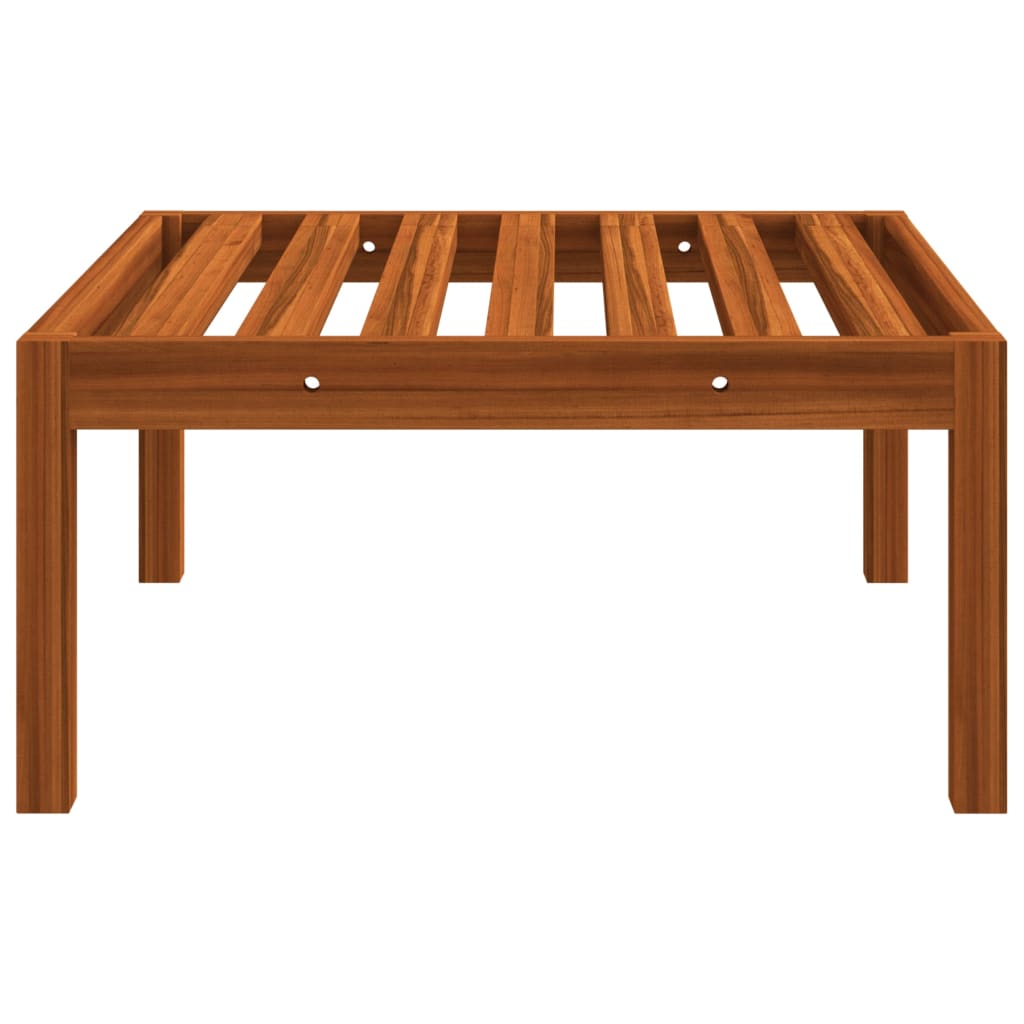 Conjunto de jardín 4 piezas con cojines color crema 63x63 cm