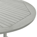 Conjunto de comedor de jardín de 5 piezas (150-200 cm) x 100 cm, madera maciza de acacia gris