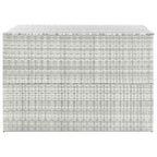 Light grey synthetic rattan garden storage box 150x100x100cm