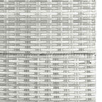 Light grey synthetic rattan garden storage box 150x100x100cm