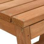 Taburete con peldaños plegable madera maciza de abeto