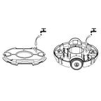 Robot limpiador de piscina inalámbrico 27 W