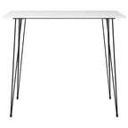 Juego de mesa alta y taburetes de bar 3 piezas blanco
