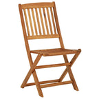 Comedor de jardín plegable 3 piezas madera maciza de acacia