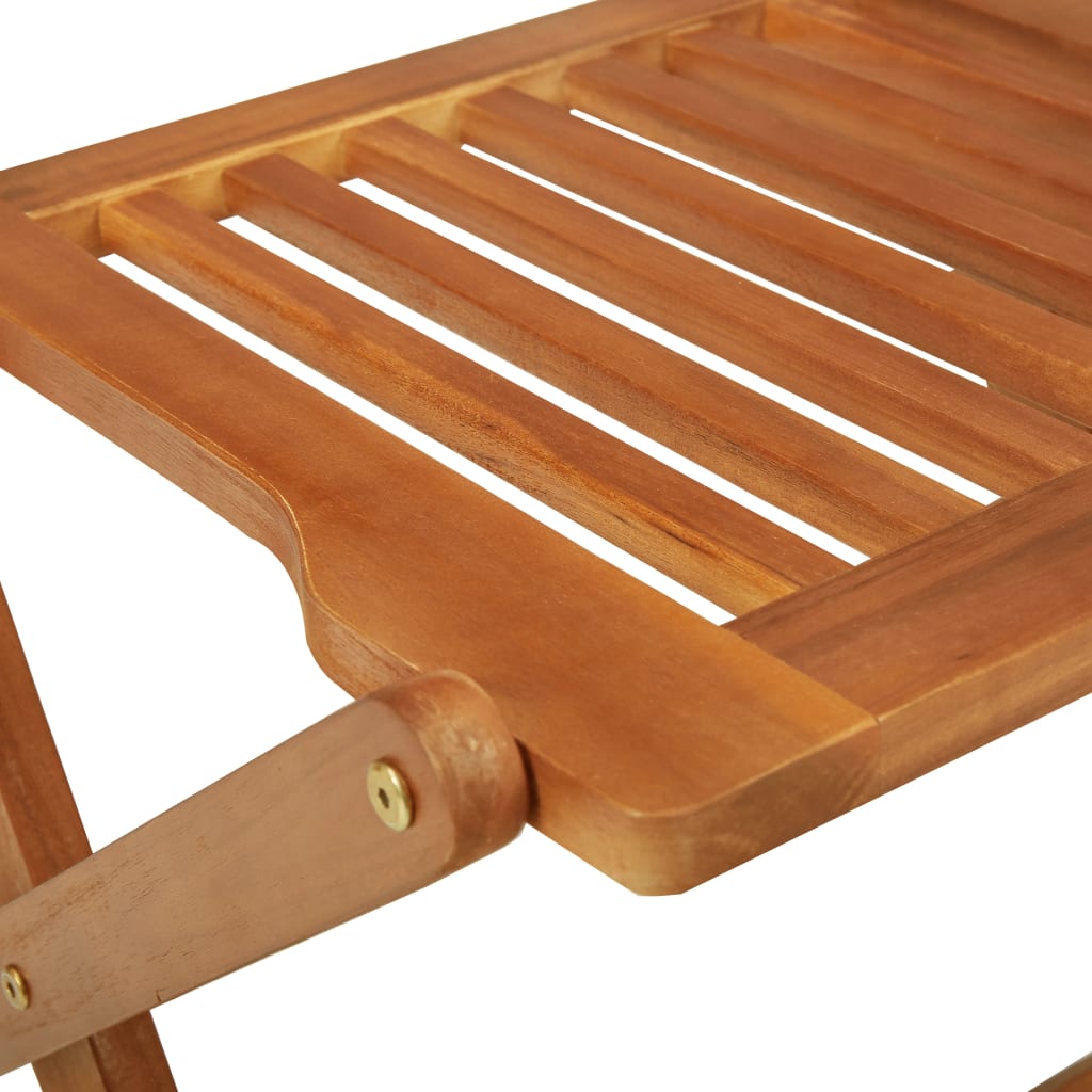 Comedor de jardín plegable 3 piezas madera maciza de acacia