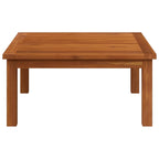 Mesita de jardín de madera maciza de acacia 63x63x30 cm