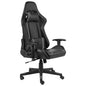 Silla gaming giratoria con reposapiés PVC azul