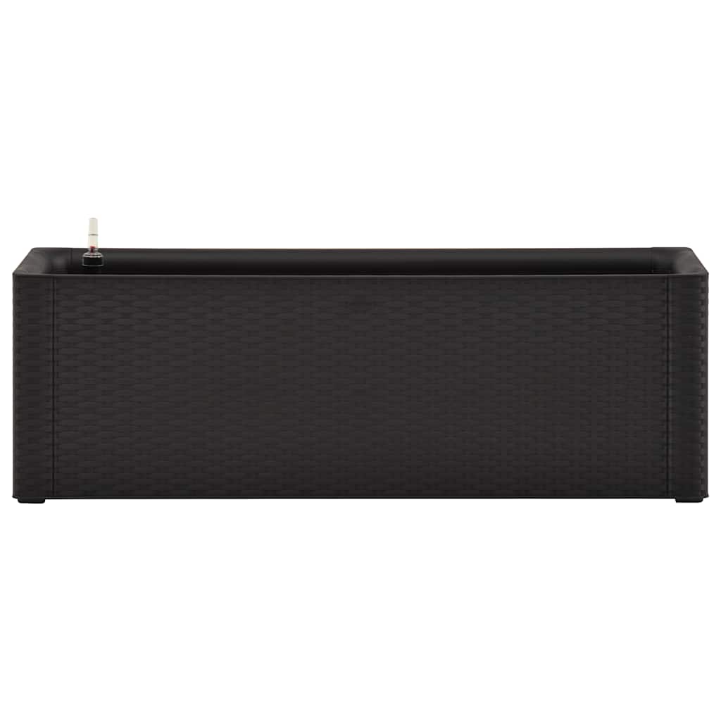 Arriate con sistema de riego automático antracita 100x43x33 cm