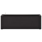 Arriate con sistema de riego automático antracita 100x43x33 cm