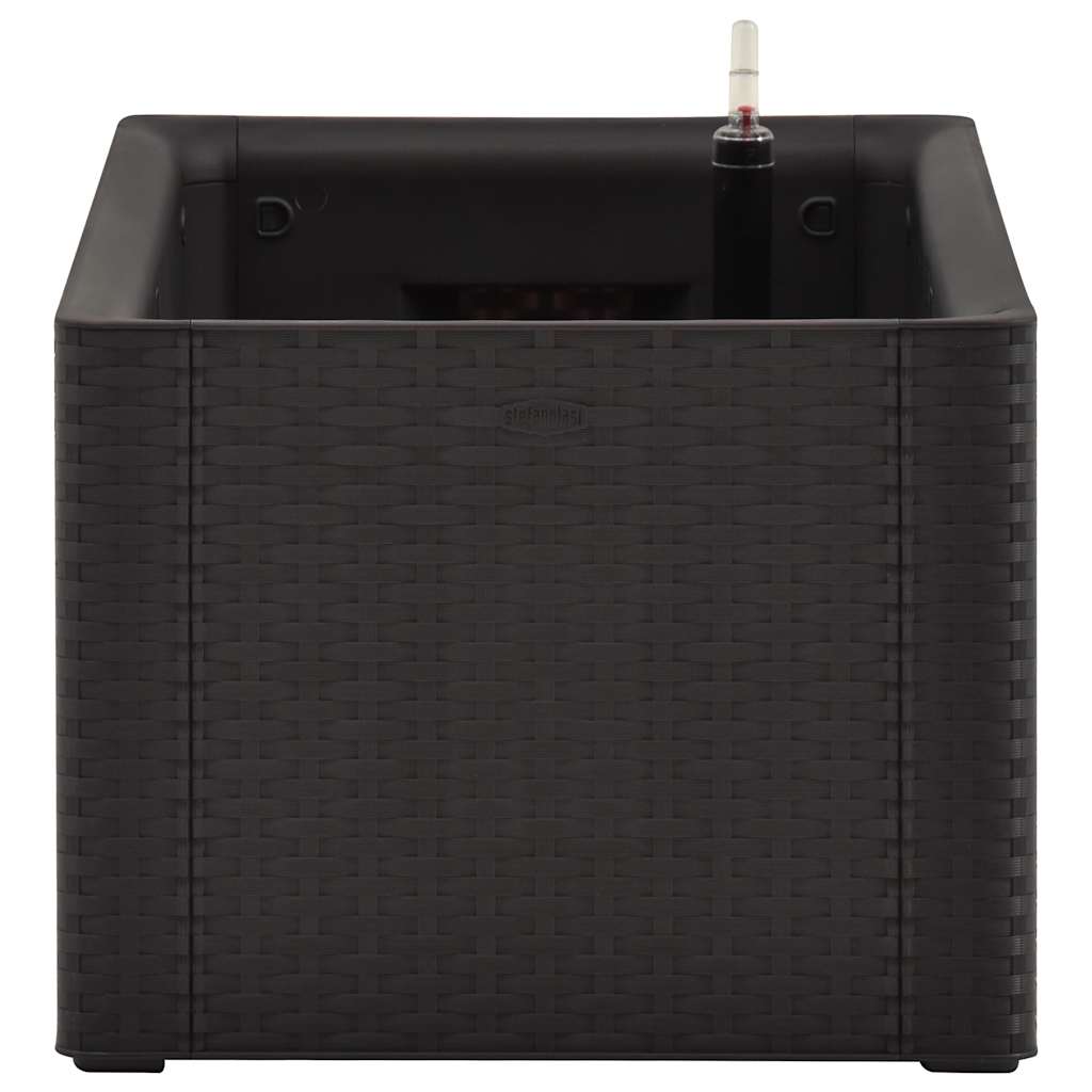Arriate con sistema de riego automático antracita 100x43x33 cm
