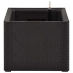 Arriate con sistema de riego automático antracita 100x43x33 cm